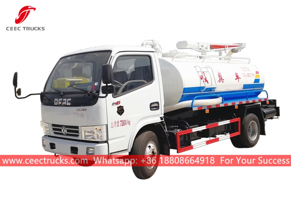 Lori Sedutan Septik 4,500 Liter DongFeng