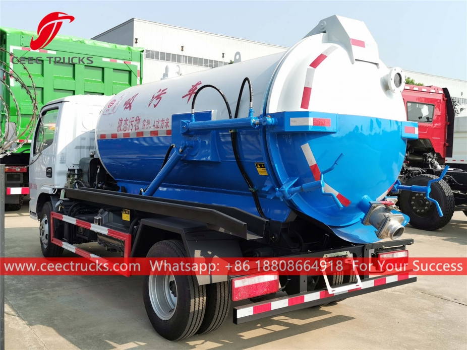 Lori Vakum 4,000 Liter Dongfeng