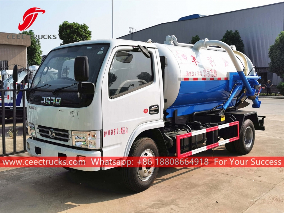 Lori Vakum 4,000 Liter Dongfeng