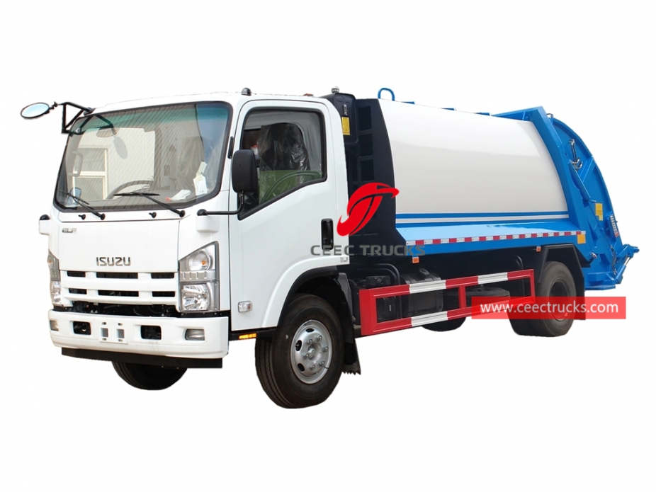 Lori sampah pemuatan belakang ISUZU 8CBM