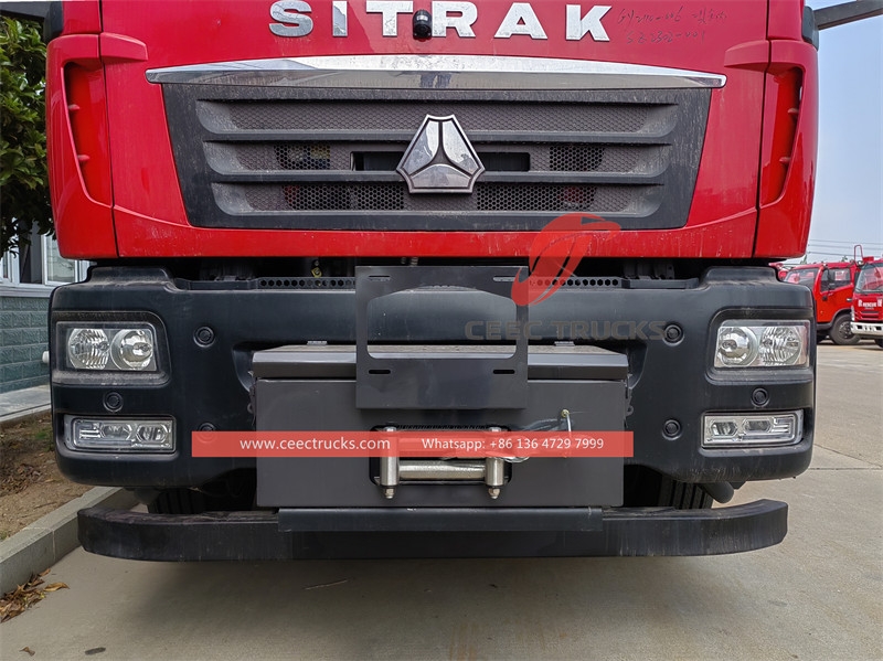 Kenderaan penyelamat kebakaran Howo dengan kren 5 tan dan lampu kecemasan 12m