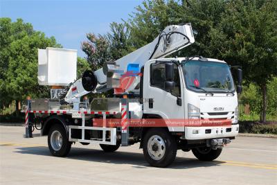 Isuzu NPR 4x4  insulated aerial platform truck