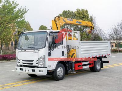 Isuzu NPR 190hp boom crane truck