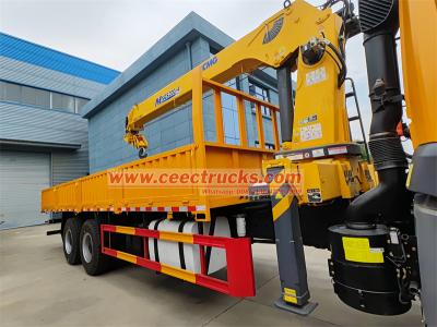 FAW 6x4 RHD 8tons boom crane truck
