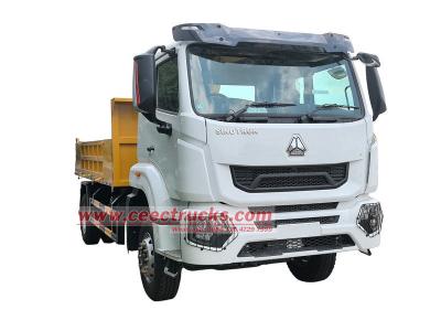 Sinotruk 6wheeler service truck crane