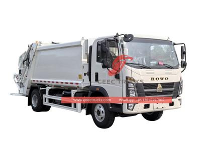 Howo light-duty rear loader garbage truck