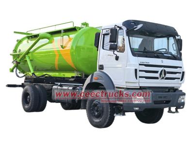 Beiben 1929 LHD 10CBM sewage vacuum truck