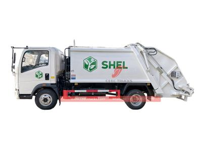 Howo 6CBM rear loader garbage truck