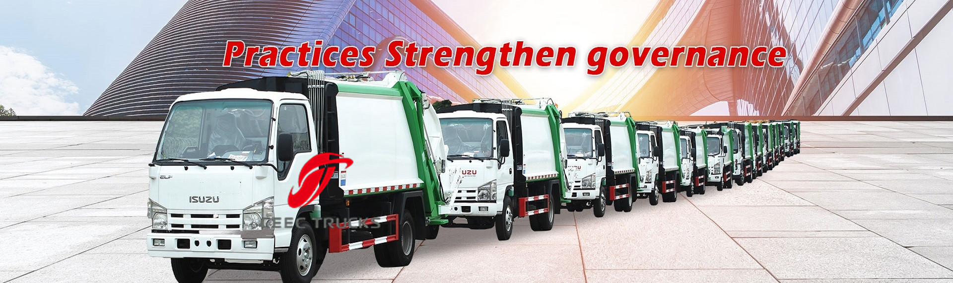 isuzu garbage compactor truck