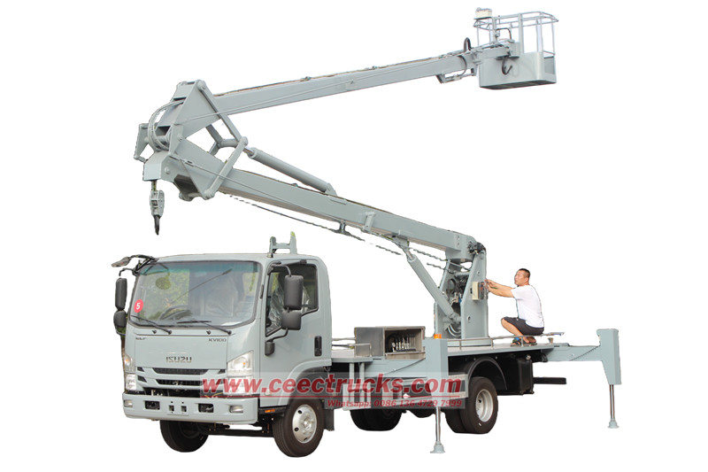 Kenderaan kerja udara lengan lipat Isuzu KV100 14m