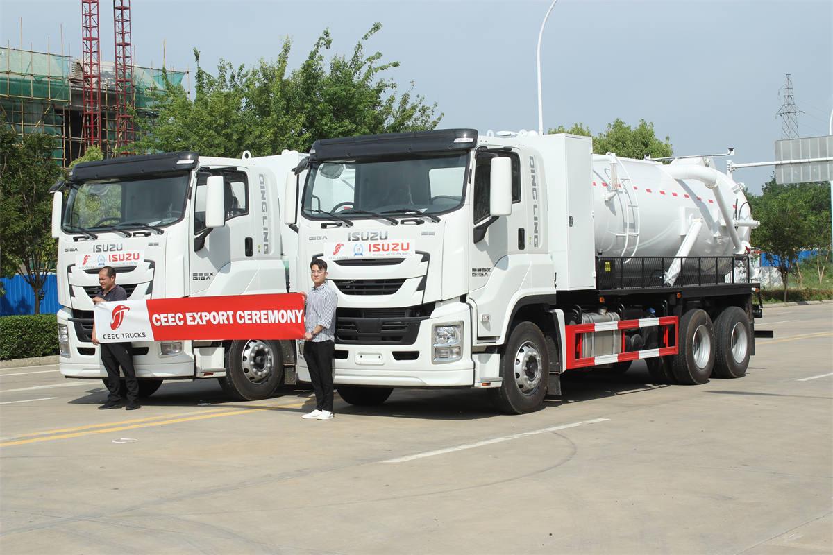 Trak Kumbahan Vakum ISUZU GIGA 12000 liter buatan khas Dengan Pam MORO