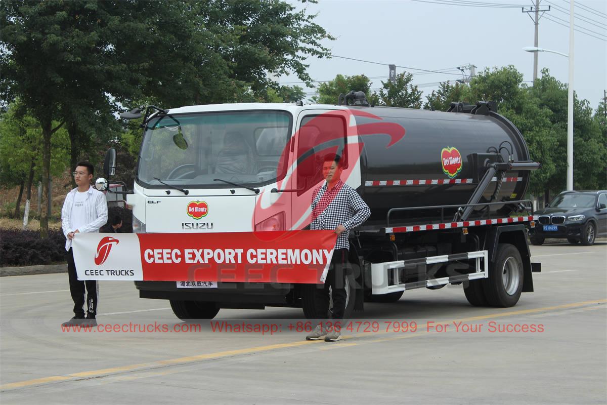 Trak tangki vakum ISUZU 8000 liter baharu