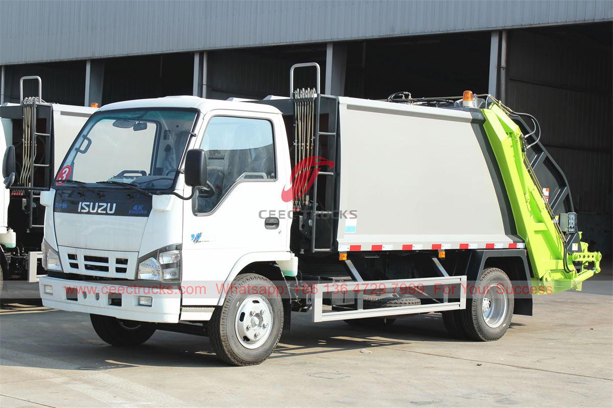 Trak Pemampat Sampah ISUZU 5CBM untuk Dubai