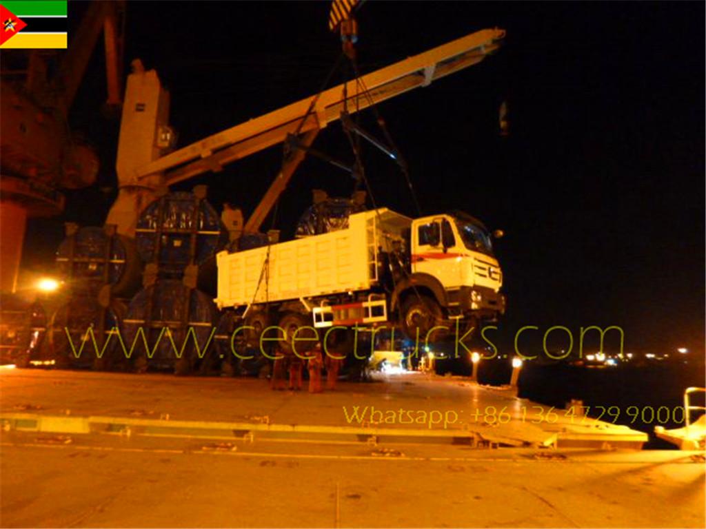 Pelanggan Mozambique Membeli 10 unit trak tip Beiben 2530