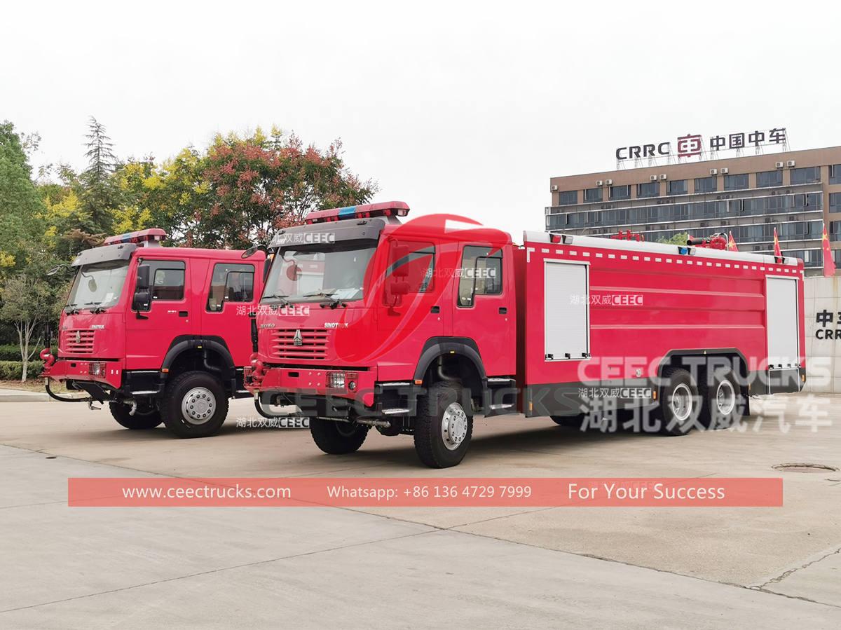 Ghana - 2 unit jentera bomba SINOTRUK HOWO 6×6 dieksport