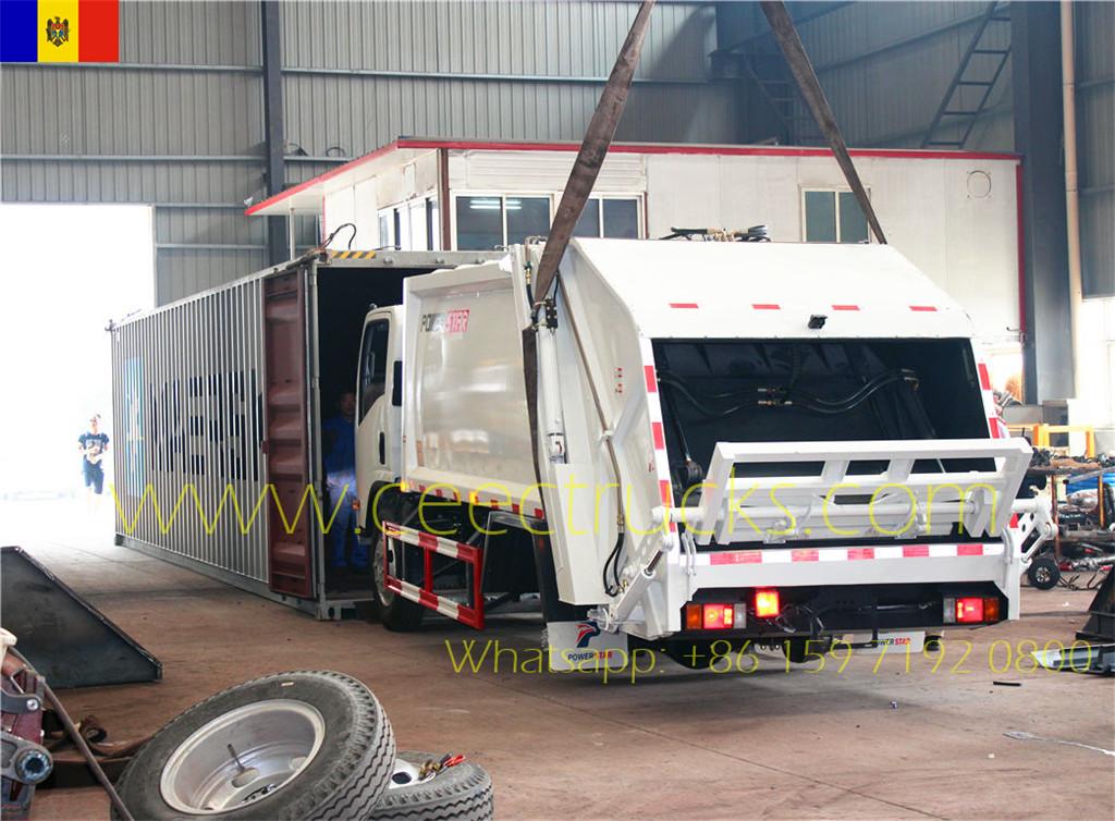 Pelanggan Eropah Tenggara membeli trak pemadat ISUZU 8CBM