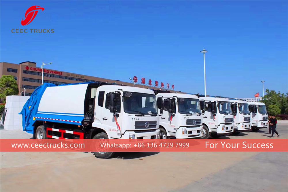 8 unit trak pemampat sampah dongfeng dieksport ke Vietnam