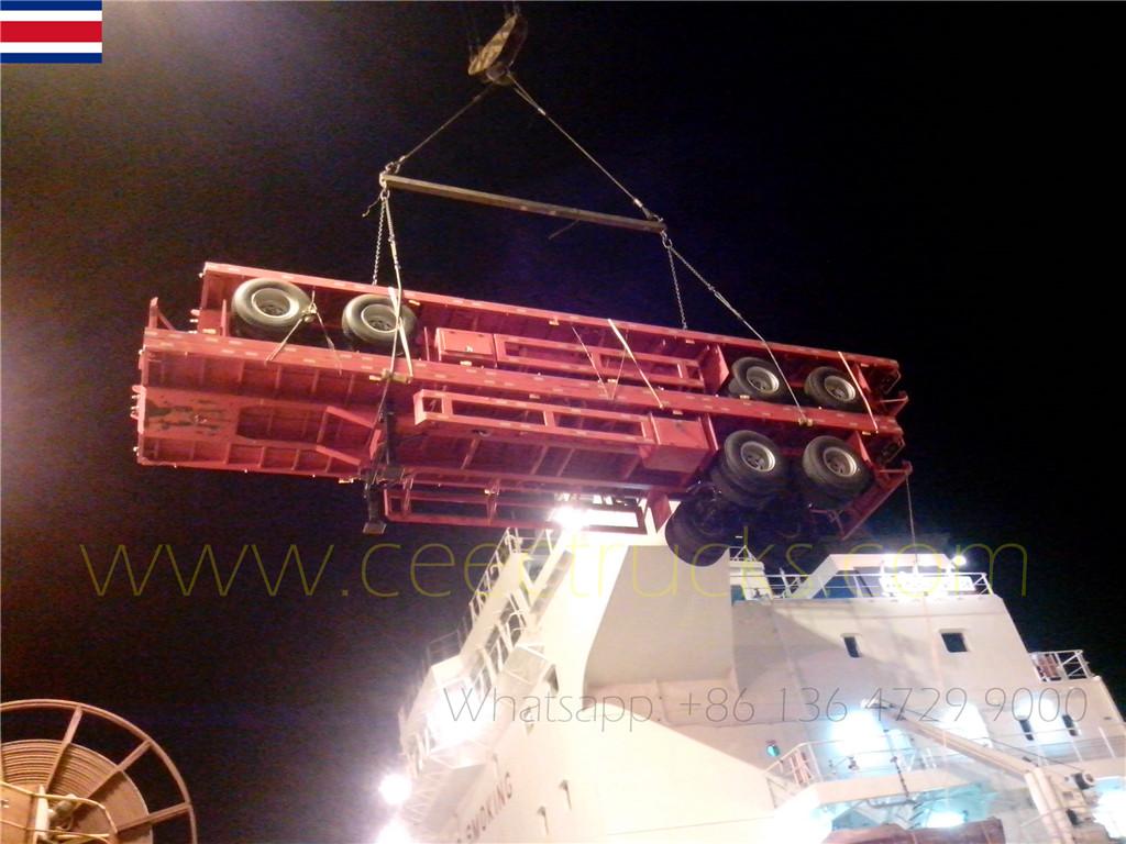 Pelanggan Costa Rica memesan 10 unit semi treler penggantungan bogi