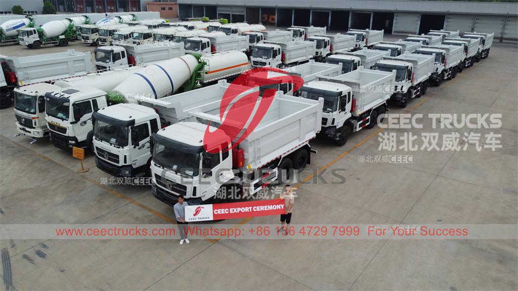 Kemboja - 20 unit lori dumper tugas berat Dongfeng 6×4 dieksport oleh CEEC TRUCKS