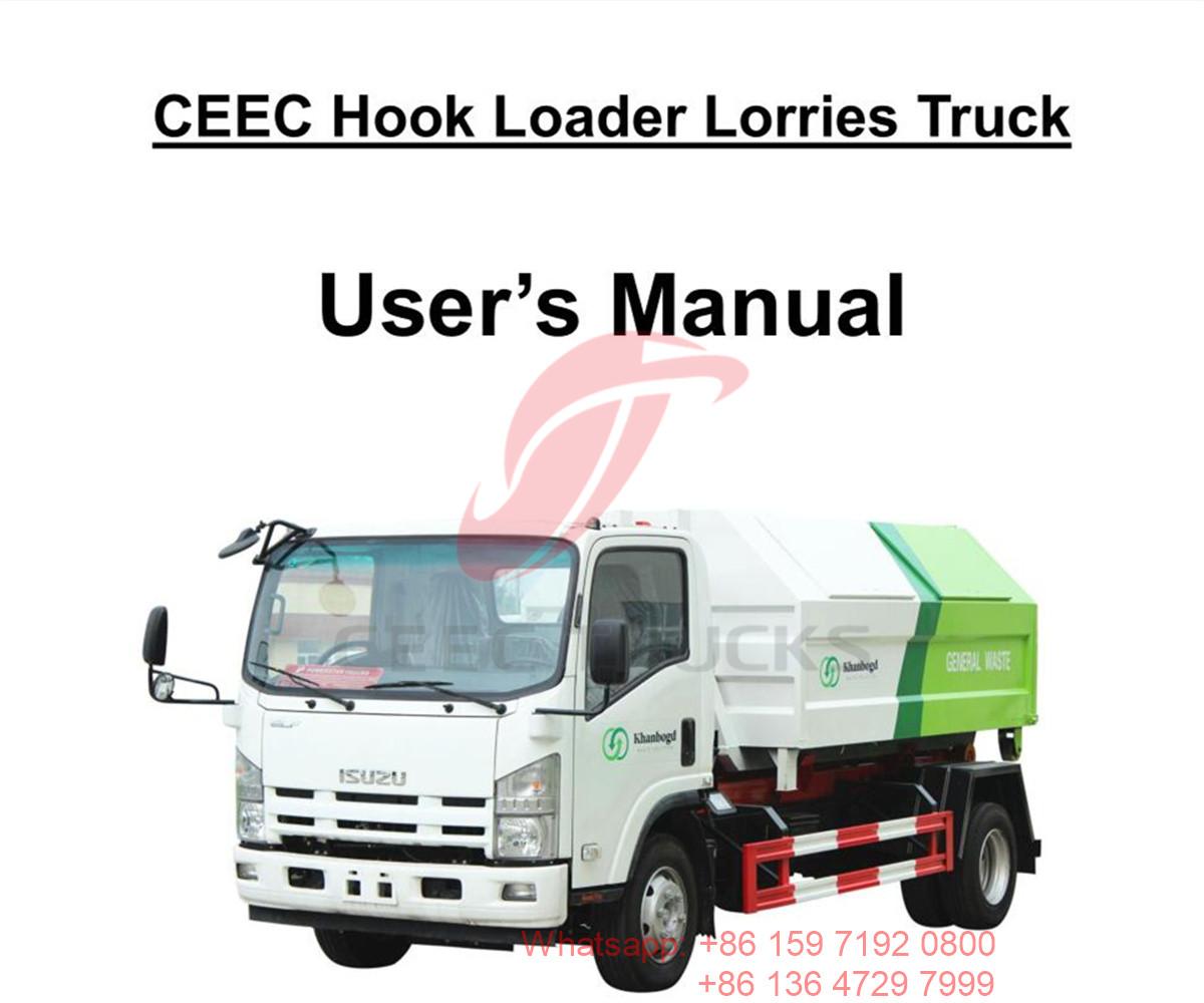 Mongolia--Manual Lori Pemuat Cangkuk ISUZU 8CBM