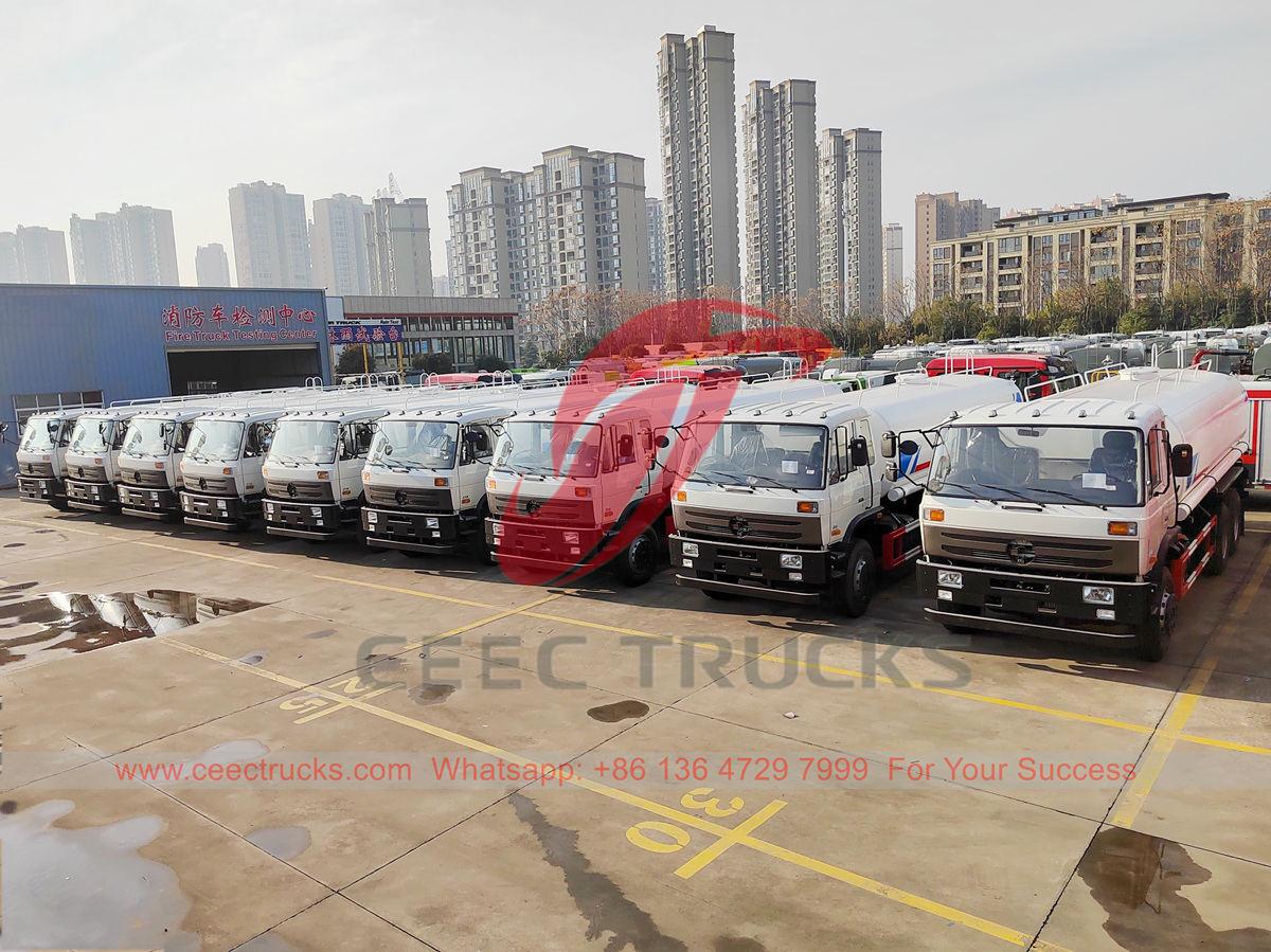 Ghana - 10 unit lori tangki air keluli tahan karat Dongfeng telah dihantar dari kilang CEEC