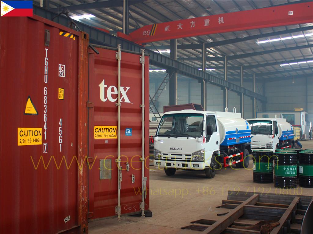 Pelanggan Filipina membeli 4 unit Pam Air ISUZU 5m³