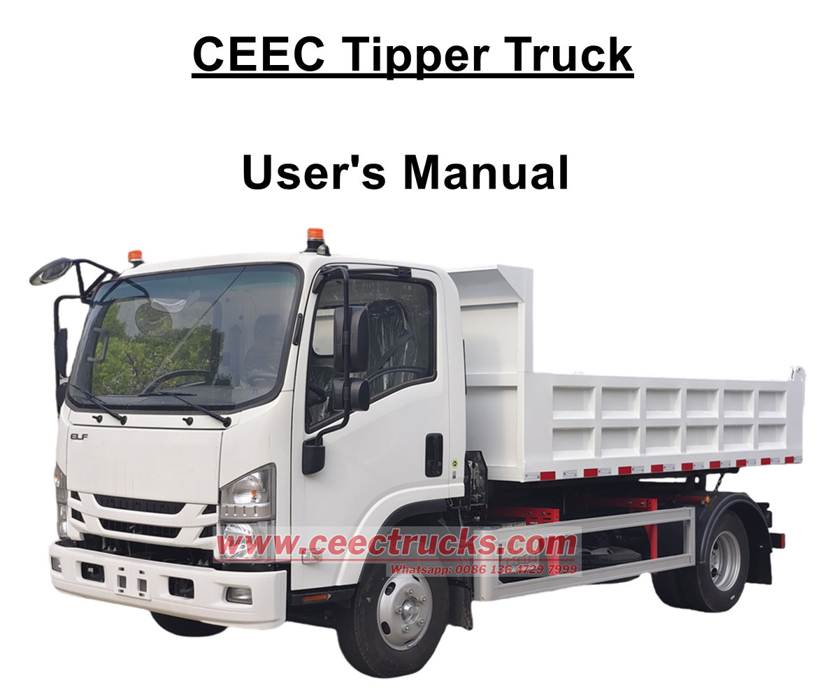 Filipina Manila ISUZU manual operasi trak tipper NPR baharu