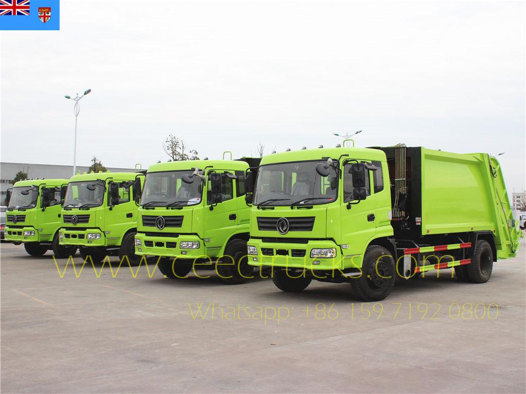 Pelanggan Fiji membeli 4 unit trak pemadat Dongfeng RHD