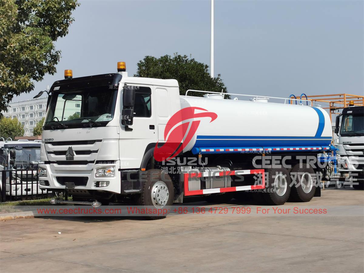 Congo - 2 unit tangki air HOWO 20000 liter dieksport ke Congo